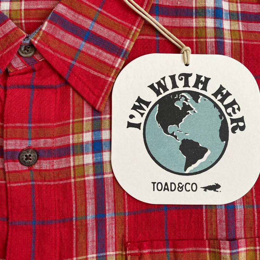 Toad & Co Plaid Airscape Short Sleeve Shirt Canoe  NWT XXL   - 1A1049 - Picture 3 of 6